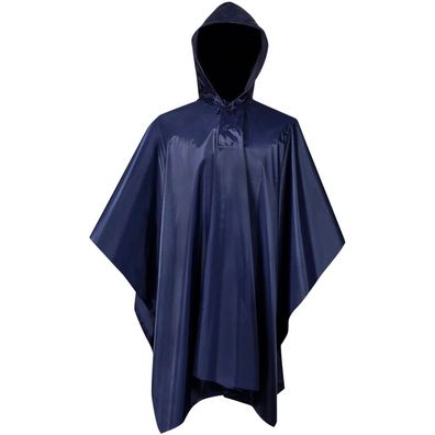 Wasserdichter Armee-Regenponcho für Camping/Wandern Marineblau