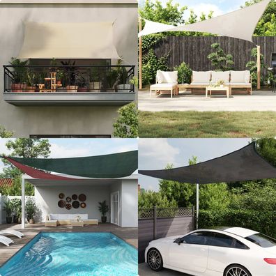 vidaXL Sonnensegel 160 g/m² Terrakottarot 6x7 m HDPE