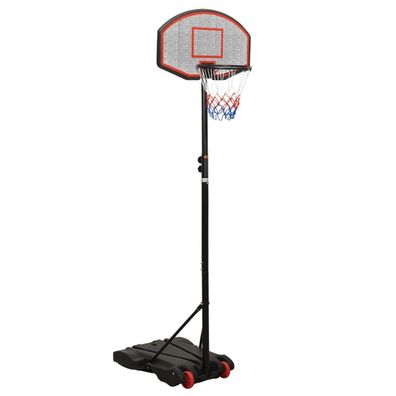 vidaXL Basketballständer Schwarz 216-250 cm Polyethylen