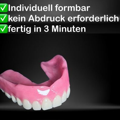 NEU Denture Model in 3 Minuten, Zahn, Formbare Prothese, Schaumodell, Denture Model