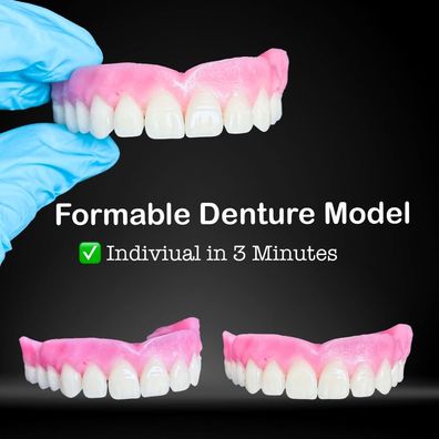 Premium DIY Denture Model, Formbare Prothese, new teeth, Zahnersatz Model