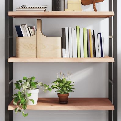 vidaXL Wandregal 80x60x(2-4) cm Massivholz Eiche Unbehandelt