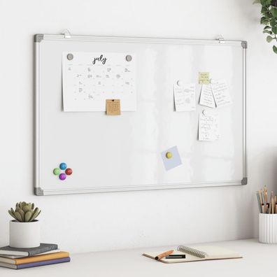 vidaXL Magnetisches Whiteboard 80x50x1,7 cm Aluminium