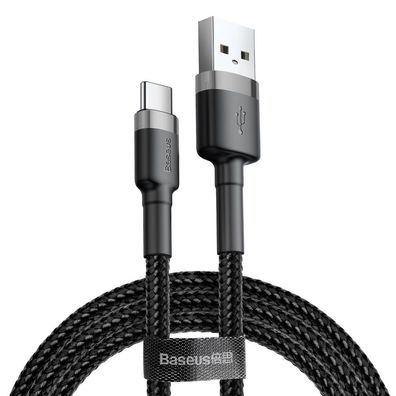 Strapazierfähiges Nylonkabel USB / USB-C QC3.0 2A 2M - Baseus Cafule Kabel