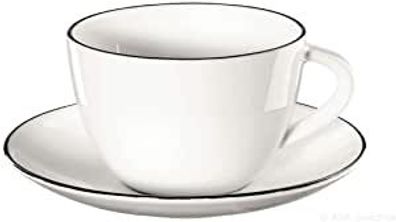 ASA Kaffeetasse m. Unterer, ligne noir LIGNE 0,2l 1912113 ! Vorteilsset beinhaltet