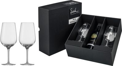 Eisch Vorteilset 2 Stück 2 Bordeauxgläser 550/0 im Geschenkkarton Cuvée Vinezza