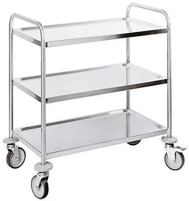 Sambonet Storage & Transport Edelstahl/3 Ablagen Mehrzweckwagen 100cm 44822-99