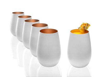 Neuerts Vorteilset: 4 x Stölzle Lausitz 6x Elements Multifunktionsbecher weiss-bro