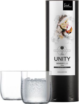 Eisch Vorteilset 2 Stück 2 Becher 522/9 in Geschenkröhre UNITY Sensisplus 25222090