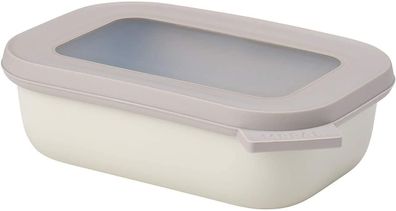 Mepal 6 Stück multischüssel cirqula rechteckig 500 ml - nordic white 106251032500