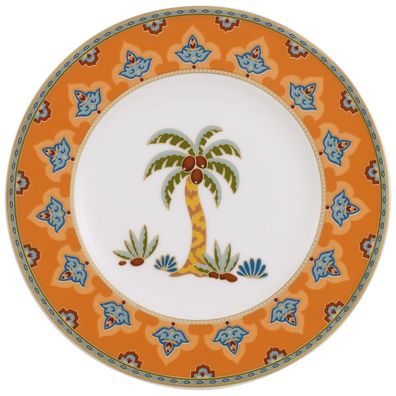 Villeroy & Boch Samarkand Mandarin Brotteller Premium Bone Porcelain bunt 1047322660