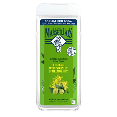 Le Petit Marseillais Duschgel mit Olivenöl & Lindenblüten 650ml – Verwöhnende Pflege