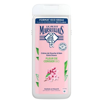 Le Petit Marseillais Duschgel & Badezusatz Kirschblüten 650ml – Duftende Pflege