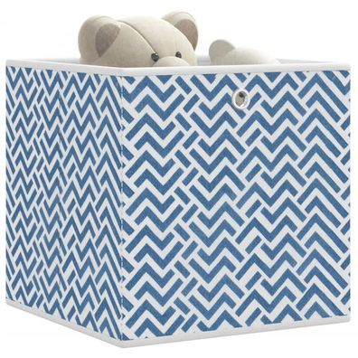 vidaXL Faltboxen 4 Stk. Blau 32x32x32 cm Vlies