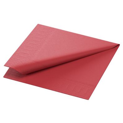 Duni Tissue-Serviette 24 x 24 cm Bordeaux 3-lagig | Packung (250 Stück)