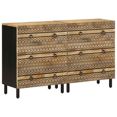 vidaXL Sideboards 2 Stk. Massivholz Mango