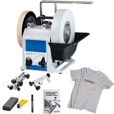 Tormek T8 Naßschleifmaschine Schärfsystem Schleifmaschine 421385 + T-Shirt Gr. M