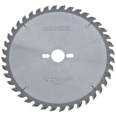 Flury Kreissägeblatt Unterflur Zugsäge Erika 85 Ec 250x2,8x1,8x30 Z40 WZ 101218