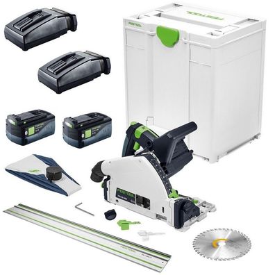 Festool Tauchsäge TSC 55 KEB-Basic 2x Akku 2x Ladegerät Führungsschiene FS1400/2