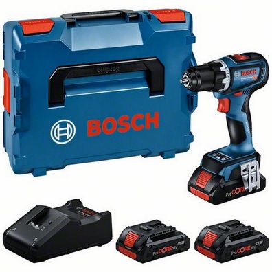 Bosch Akku Bohrschrauber 3x Procore 4Ah GSR 18V-90C Professional Set 0615A5002R