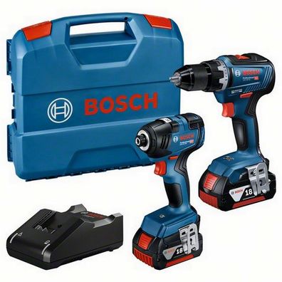 Bosch Combo Kit 2x Akku Schrauber GDR 18V-200 + GSR 18V-55 06019J2108