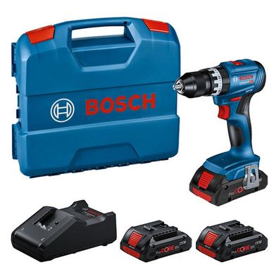 Bosch Akku Schlagbohrschrauber GSB 18V-45 + 3xAkku 18V 4.0Ah + GAL 18V-40 L-Case