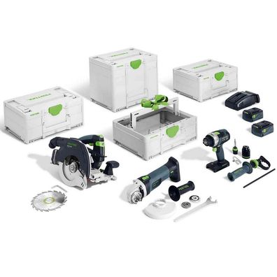 Festool Akku Combo Set Holzbau HKC 55 TPC 18 AGC 18 TB M 137 Systainer 578025