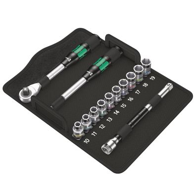 Wera 8006 SC 1 Zyklop Hybrid-Knarrensatz 1/2"-Antrieb metrisch - 004090