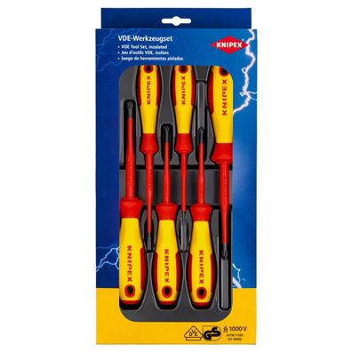 Knipex VDE Schraubendreher-Set Schlitz / Phillips® / Pozidriv® 6tlg. - 0020