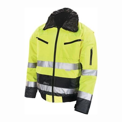 ASATEX Warnschutz-Pilotenjacke Prevent gelb / grau Größe L - 174ZG/L