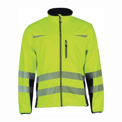 ASATEX Warnschutz-Softshelljacke PreventÂ® Trendline gelb / schwarz Größe M