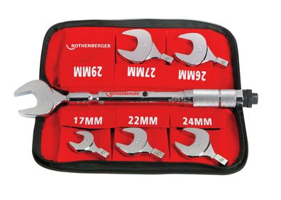 Rothenberger Drehmoment-Gabelschlüssel-Set, 17-22-24-26-27-29mm - 175001