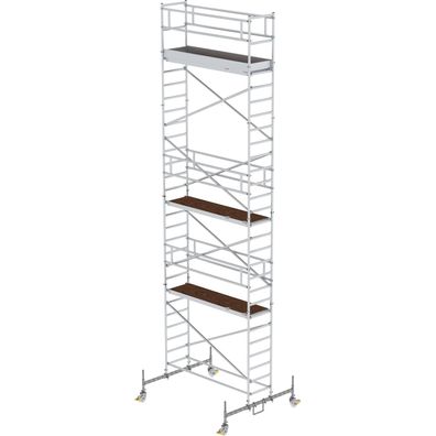 Günzburger Steigtechnik Rollgerüst 0,75 x 2,45 m mit Fahrbalken Plattformhö