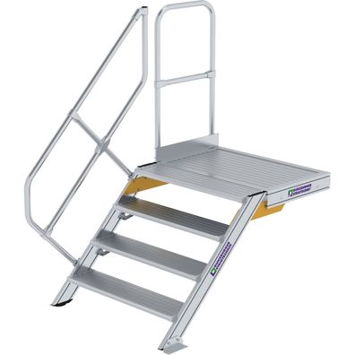 Günzburger Steigtechnik Treppe mit Plattform 45° Stufenbreite 1.000 mm 4 St