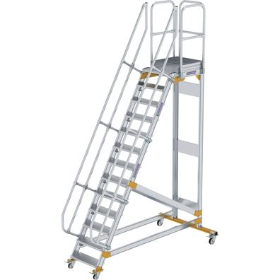 Günzburger Steigtechnik Plattformtreppe 60° fahrbar Stufenbreite 0,6 m 13 S