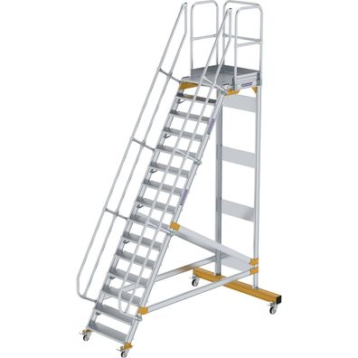 Günzburger Steigtechnik Plattformtreppe 60° fahrbar Stufenbreite 0,8 m 15 S