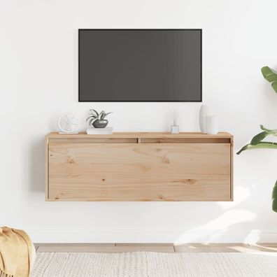 vidaXL Wandschrank 100x30x35 cm Massivholz Kiefer