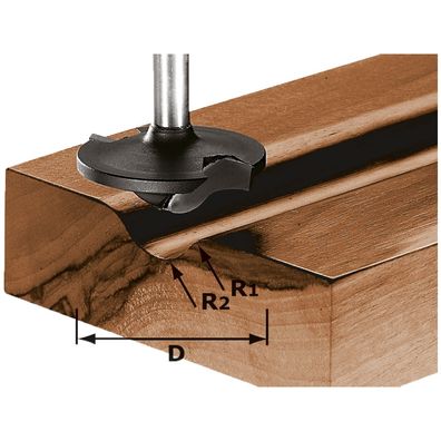 Festool Profilfräser HW Schaft 8 mm HW S8 D42/13/R6 + 12 - 491137