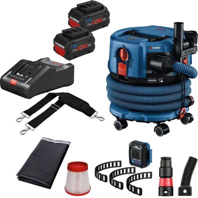 Bosch Akku-Staubsauger GAS 18V-12 MC / 2x 8,0 Ah ProCORE + Ladegerät