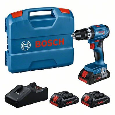 Bosch Akku-Schlagbohrschrauber GSB 18V-45 / 3x 4,0 Ah ProCORE18V Akku + Lad