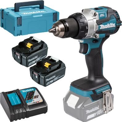 Makita DHP489RTJ Akku-Schlagbohrschrauber 18 V / 2x 5,0 Ah Akku + Ladegerät