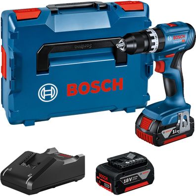 Bosch Akku-Bohrschrauber GSB 18V-45 2x 3,0 Ah Akku + Ladegerät in L-Boxx