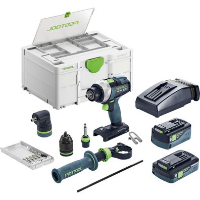 Festool Akku-Bohrschrauber TDC 18/4 5,0/4,0 I-Set Quadrive / 1x 4,0 1x 5,0