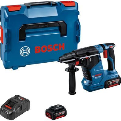 Bosch Akku-Bohrhammer GBH 18V-24 C / 2x 5,0 Ah Akku + Ladegerät in L-Boxx