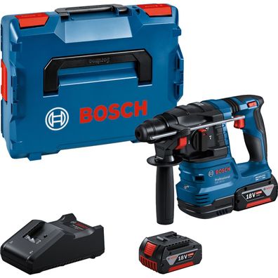 Bosch Akku-Bohrhammer mit SDS plus GBH 18V-22 / 2x 4,0 Ah Akku + Ladegerät