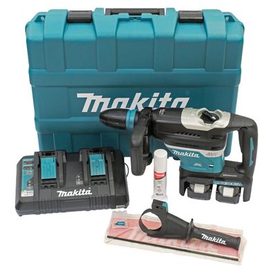 Makita DHR400PG2U Akku-Kombihammer SDS-MAX 2x 18 V / 2x 6,0 Ah Akku + Ladeg