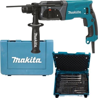 Makita HR2470 Kombihammer 780 W SDS-PLUS Bohrer- / Meißel-Set 17tlg