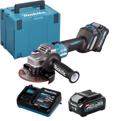 Makita GA023GM201 Akku-Winkelschleifer Ø 125 mm 40 V max. / 2x 4,0 Ah Akkus