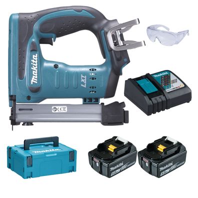 Makita DST221RTJ Akku-Tacker 18 V / 2x 5,0 Ah Akku + Ladegerät im Makpac