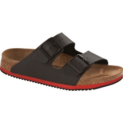 Birkenstock Sandale Arizona Super Grip Gr.41 schwarz Birko Flor DIN EN ISO